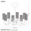 8 - Light Shaded Chandelier