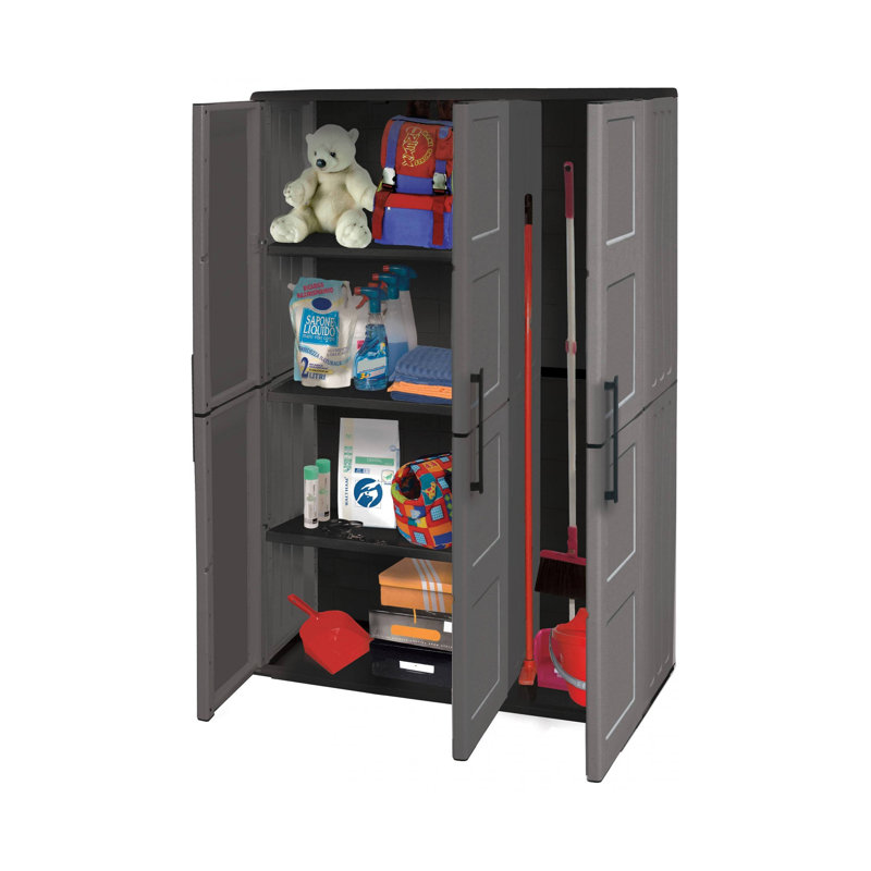 Plastic 3 -Door Accent Cabinet