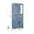 Pantry Cabinet With Glass Doors and LED For Great Showcase,a deep drawer and 3 adjustable shelves for all storage needs-1439924836