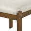 Ensemble de table de salle à manger ovale en bois moderne pour 6 personnes avec chaises rembourrées Avery