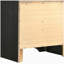 Black 2-drawer Nightstand with Hidden Jewelry Tray