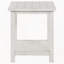 Ensemble de table basse et table d'appoint blanche 2 pièces