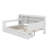 Full Size Wooden Daybed With Drawers, USB Ports And Desk-1805935226