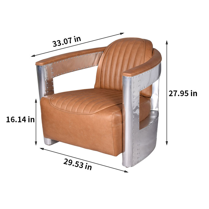 Fauteuil à oreilles large Saben 29,53 po