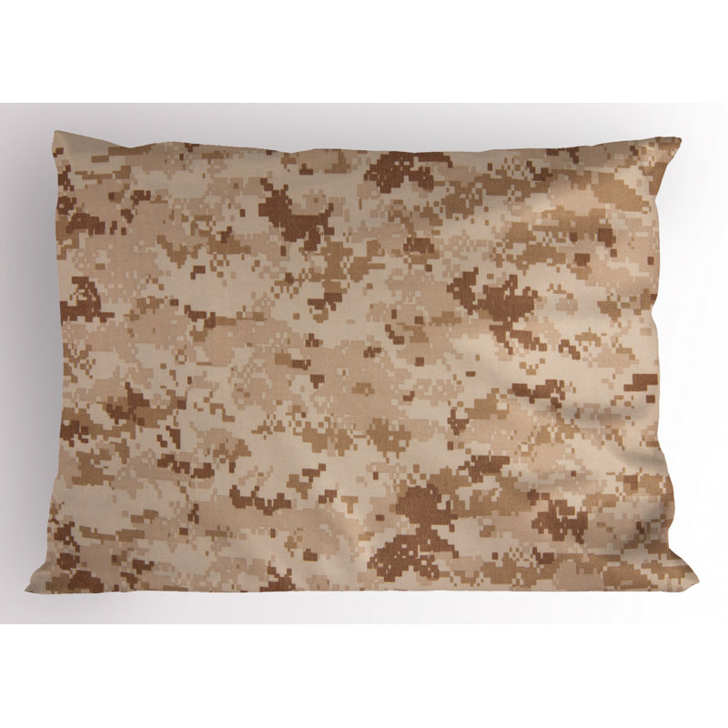 Brown Polyester Microfiber Piece Sham, Twin