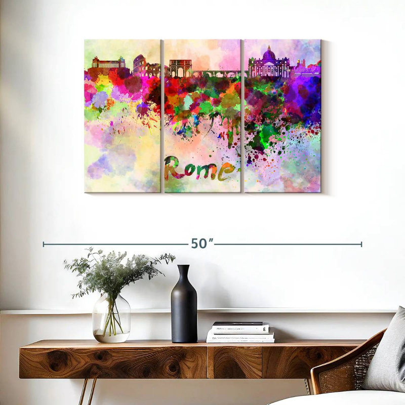 Sireci Rome Skyline Colors, 24" H x 38" W