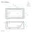 Virage 60" x 30" Left-Hand Drain Alcove Bathtub with Apron-64882025