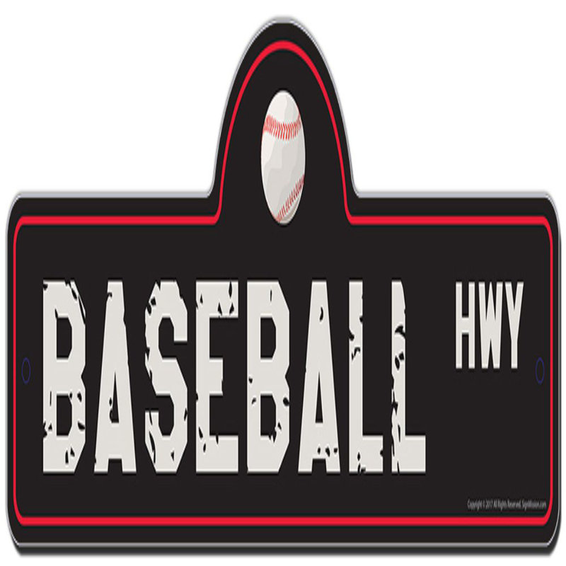 Plaque de baseball, H 4 po x l 18 po x P 0,1 po