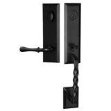 Bravura 915-931 Active Jacksonville Handleset with Huntsville Lever in Matte Black - L