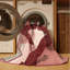 Tapis rose moderne et contemporain lavable à la machine Adamek Valentines - reliure rose-1193031233