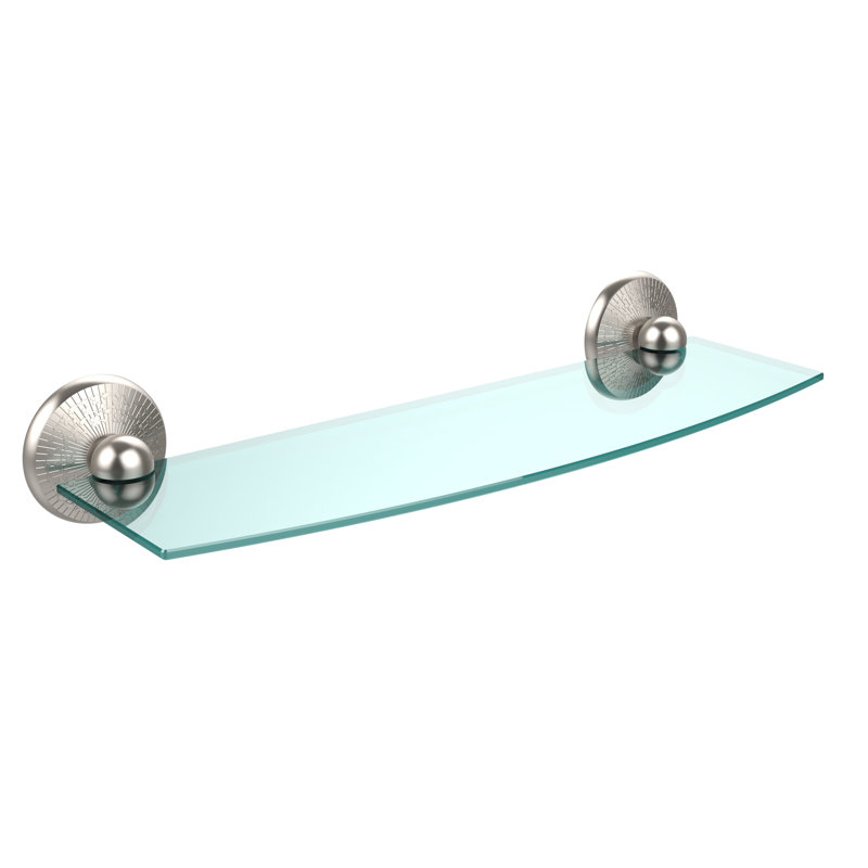 Marchmont Bracket Shelf, 24", Satin Nickel