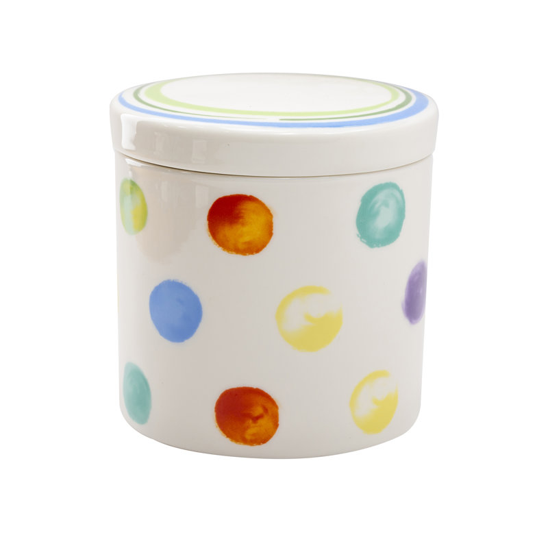 Pot de cuisine en porcelaine Gumdrops, H 4,75 po x l 4,5 po x P 4,5 po