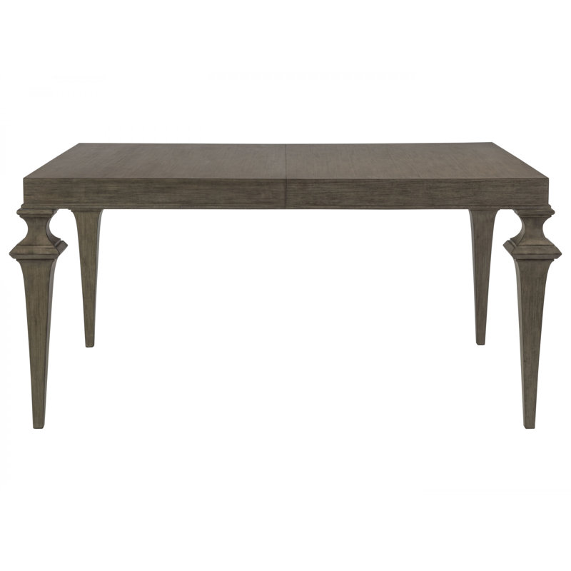 Transitional Grigio Mahogany Extendable Dining Table 63"-85"W