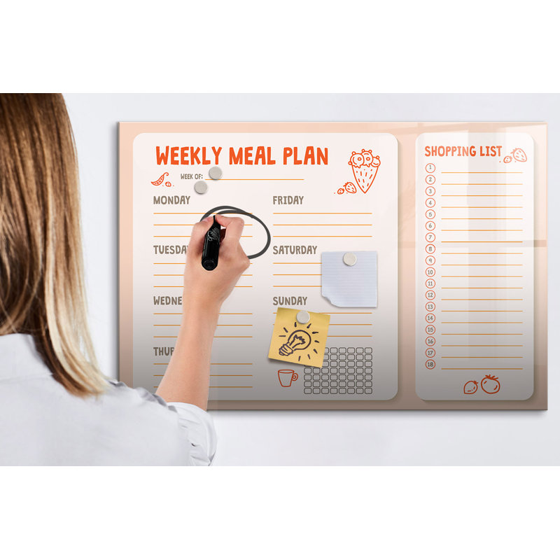 Magnetic Glass Dry Erase Board