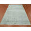 Tapis gris nouvel âge en laine noué à la main de conception unique 9 pi 9 po x 13 pi 7 po Urbane
