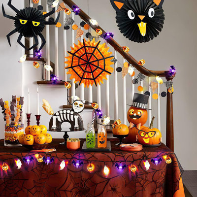 Halloween Pumpkin Light String Led Decorative Light Ghost New Skull Battery Box Light String