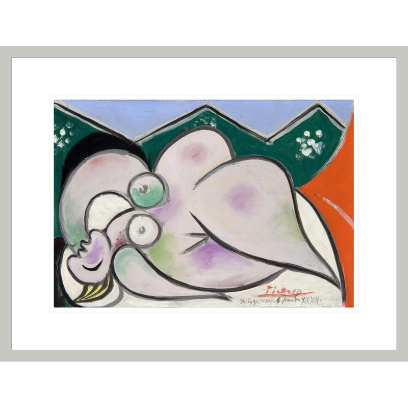 «Reclining Woman» par Pablo Picasso, impression giclée sur cadre, H 16,83 po x l 21,75 po