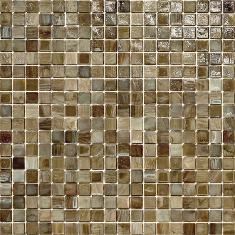 Sandalwood 5/8" x 5/8" Glass Mosaic