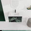 Meuble-lavabo mural flottant 30 po avec lavabo en céramique et porte d'armoire à fermeture en douceur