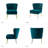 Euclid Modern 2-Piece Desk Office Chair Set-115234716
