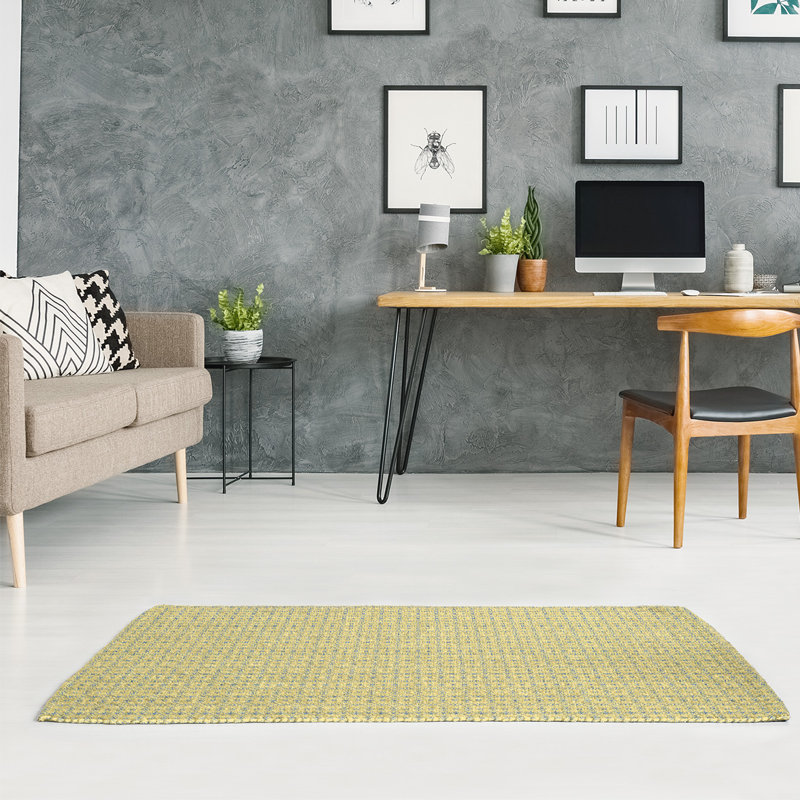 Tapis jaune napperon, Rectangle 4 pi x 6 pi