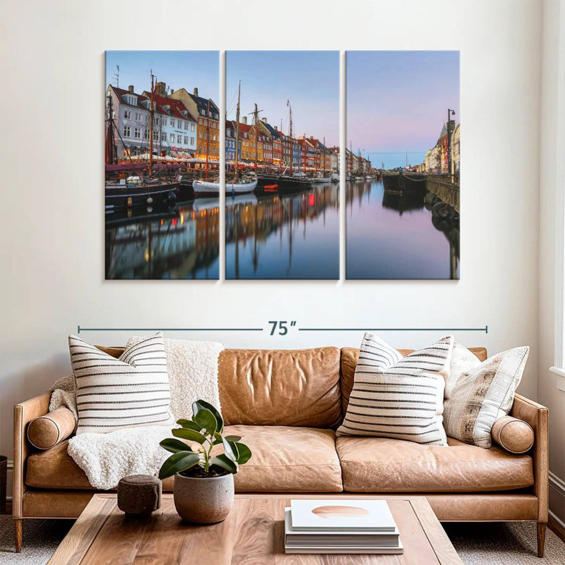 Nouveau port Tergel Nyhavn, H 42 po x l 65 po