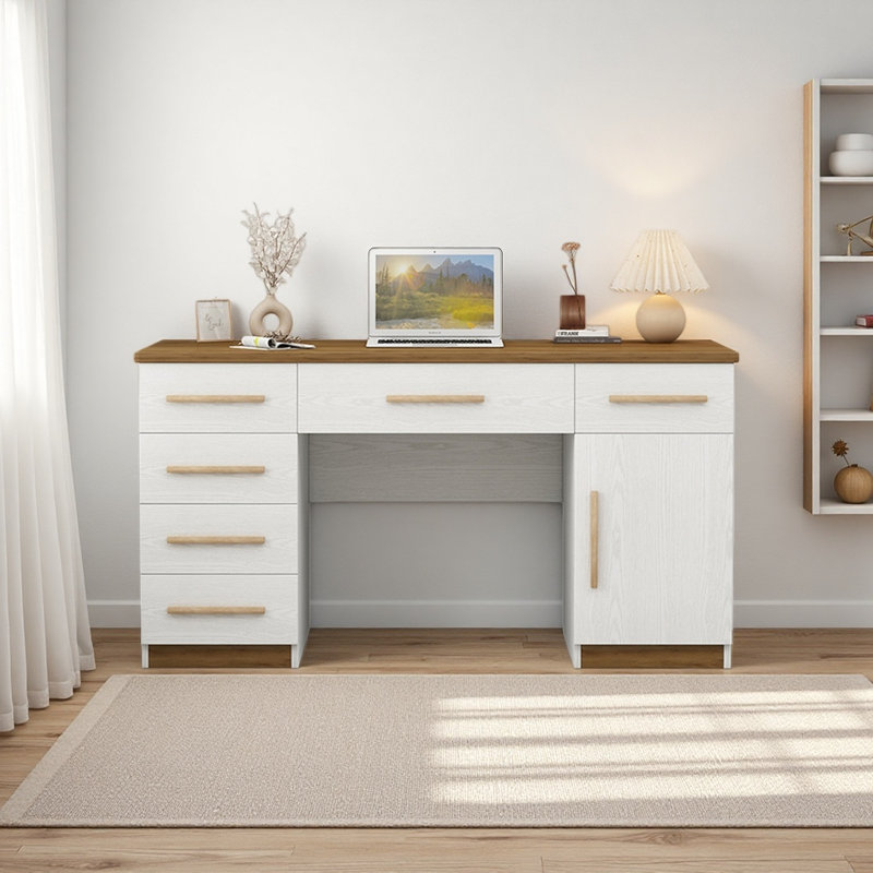 Bureau compact avec tiroirs, H 29,52 po x l 47,24 po x P 23,62 po