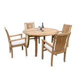 Cahyo Outdoor - Piece Teak Dining Set
