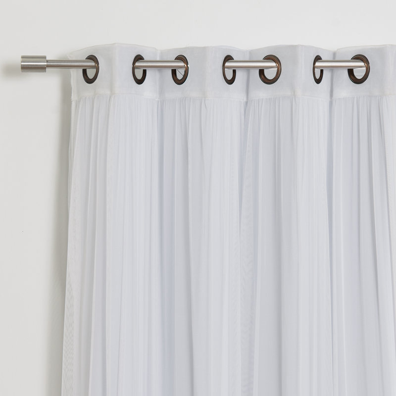 Panneau coulissant en polyester Natascha, l 52" x L 84", Vapeur