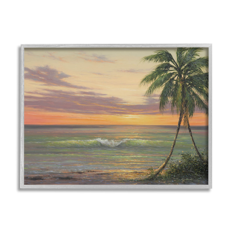 Vagues de l'océan tropical, estampe numérique de Martin Figlinski, H 11 po x l 14 po x P 1,5 po, Estampe numérique Farmhouse