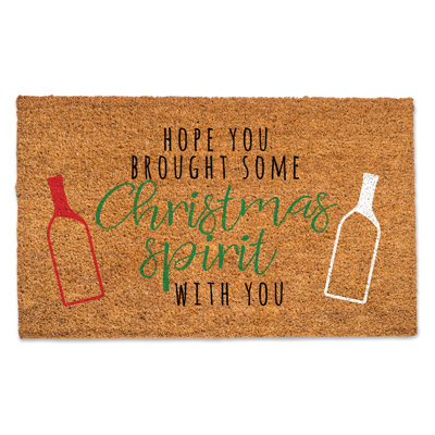 Jedrick Non-Slip Christmas Outdoor Doormat