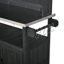 Banc de rempotage pour terrasse avec roulettes verrouillables, plateau en acier inoxydable, tiroirs et tablettes de porte-2105419979