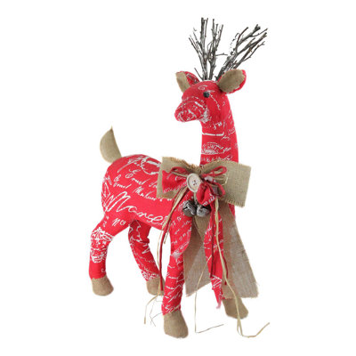 Décoration de Noël 24 "renne et brun avec nœud 24"