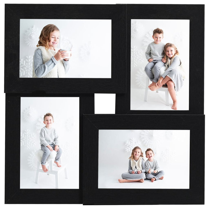 Brandise Wood Picture Frame, Black, 15cm H x 10cm W x 0.5cm D