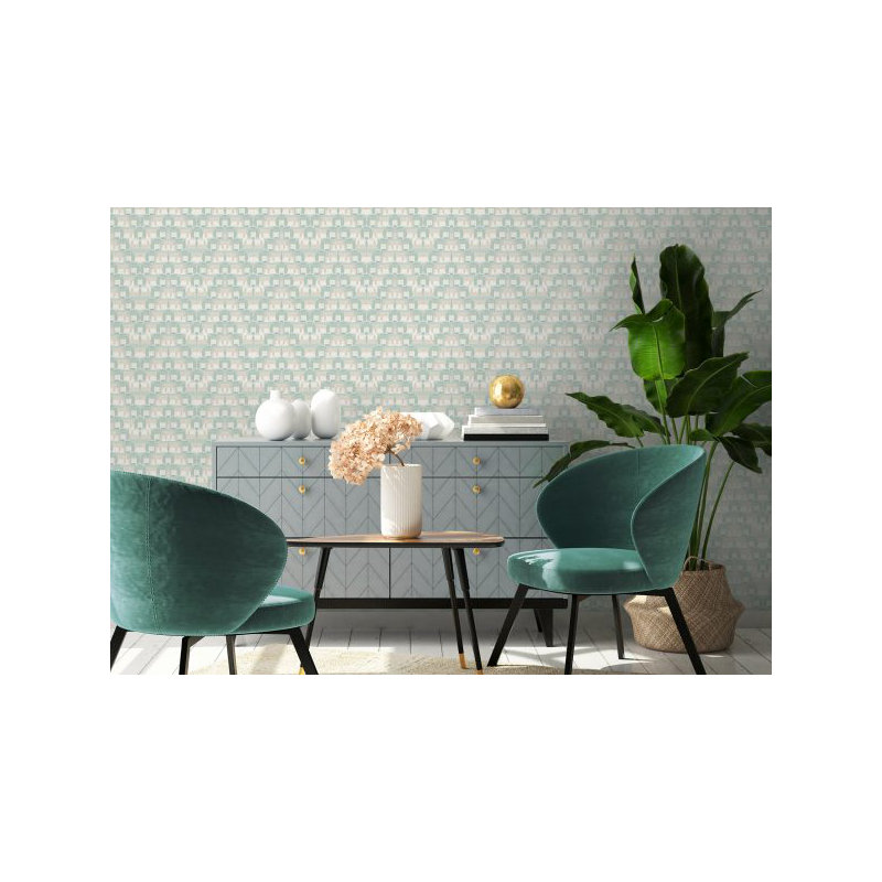 Pamperlone 10m x 60cm Wallpaper Roll, Light Green