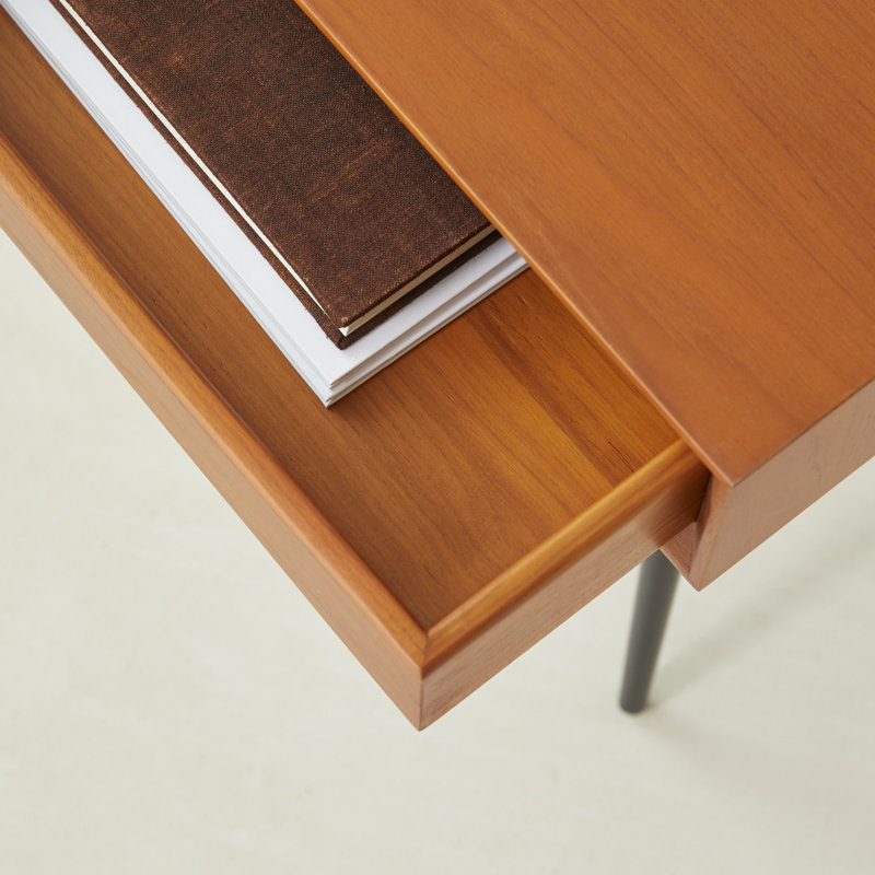 Simen 47cm W Solid Wood Bedside Table