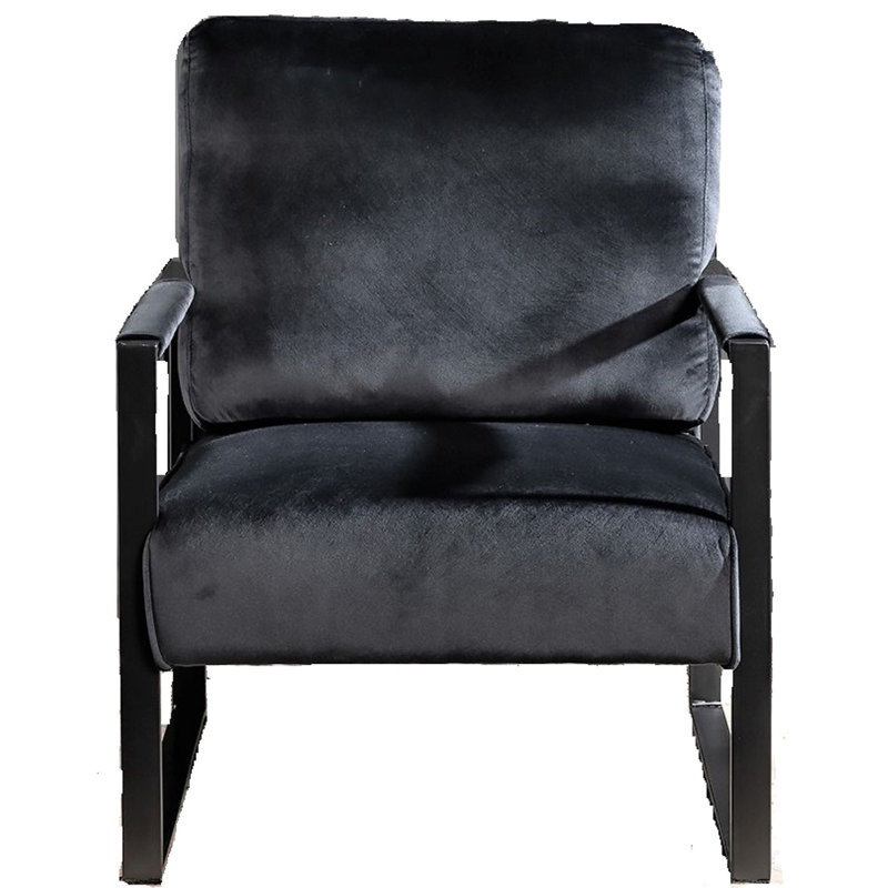 Chaise d'appoint classique Mid Century, Noir, noir, noir, noir