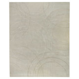 Cirque Geometric Area Rug in Gray/Neutral