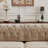 Luxurious Velvet Modular L Shaped Sectional Sofa With Ottoman,3-Seater Chesterfield Sofa With Tufted Design And Tassel Fringe Skirt-394802785
