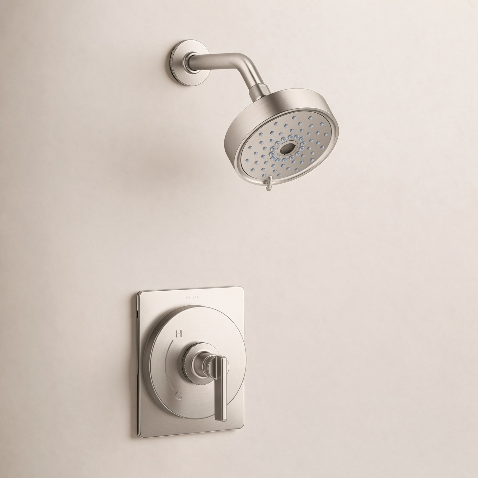 Castia 2.5 GPM Rite-Temp Shower Trim Kit, Brushed Nickel