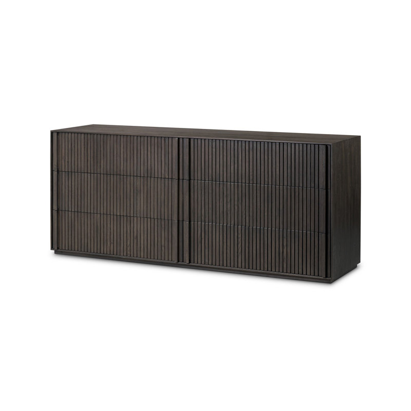 Leo 6 - Drawer Dresser, Smoked Black