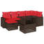  Ensemble de canapé de patio 7 pièces avec coussins en rotin de polyester-1527440518-1527440519