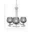 Lustre 3 lumières en verre noir mat 6 "Paramount-72457533-72457521