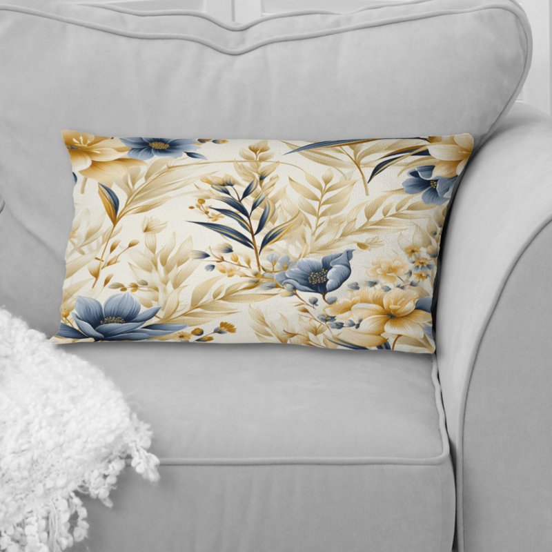 Motif floral II en polyester Coastal Neutrals