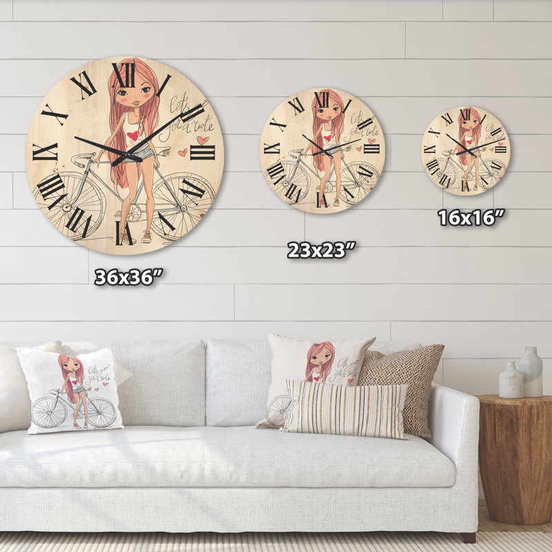 Horloge murale en bois, Grand