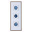 Décoration murale agglomérée en verre naturel bleu l 34 po x H 13 po-401699580
