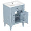 Meuble-lavabo autoportant de 24 po avec lavabo en céramique-128904695
