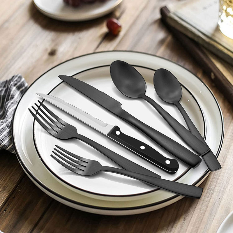 Latitude Run® Katha Stainless Steel Flatware Set - Service for 12