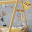 Lit House avec lumière, conception à plancher bas, idéal pour un espace de sommeil sécuritaire et amusant-1067598331-1067598330