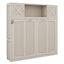Lit escamotable double pleine grandeur avec tablette de rangement et armoire, lit escamotable escamotable horizontal escamotable